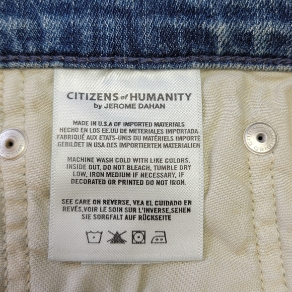 Citizens For Humanity SID Classic Straight Hertford Denim Blue Jeans Sz 40 NEW - Picture 15 of 16